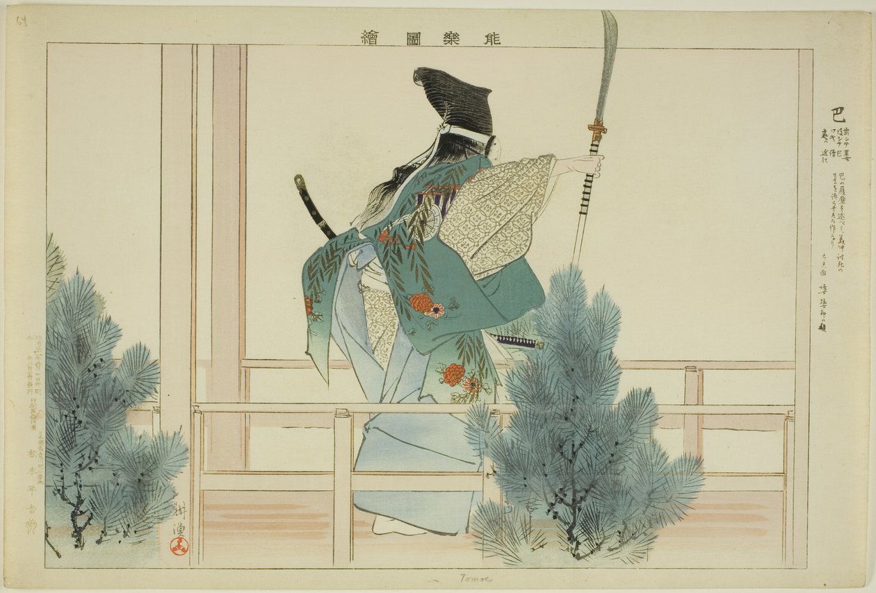 Tomoe, "Performanssız Resimler (Nogaku Zue)" dizisinden by Tsukioka Kogyo