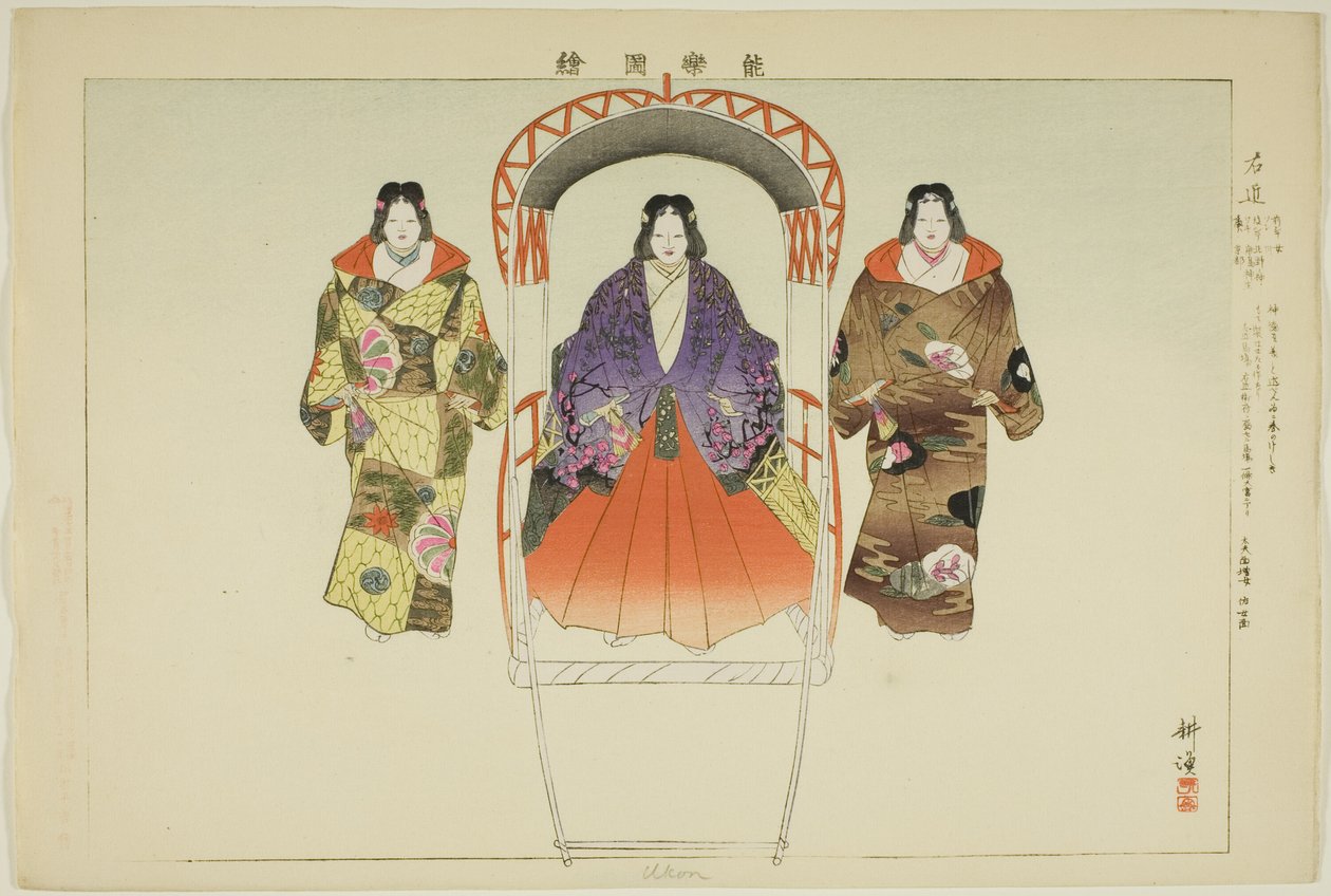 Ukon, "Performanssız Resimler (Nogaku Zue)" dizisinden by Tsukioka Kogyo