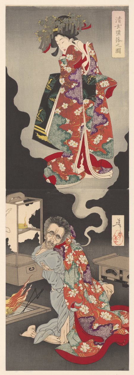 Kısıtlama Sakurahime İnsanın düşüş diyagramı (kan t sesi bje CT) by Tsukioka Yoshitoshi