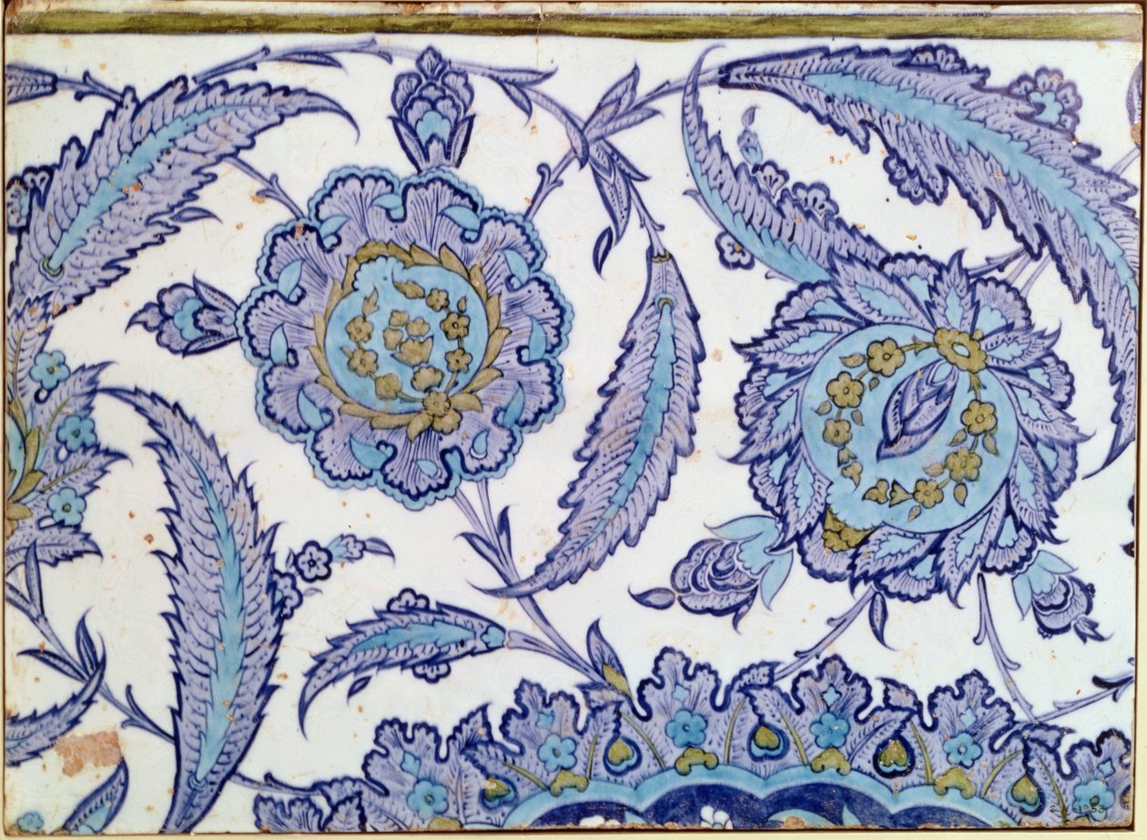 İsnik çini, c.1520-50 by Turkish School