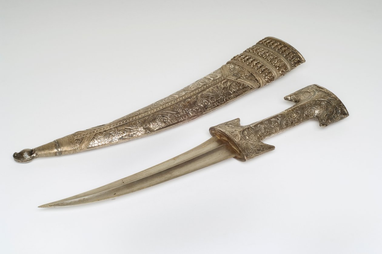 Jambiya Hançer (gümüş) by Turkish School