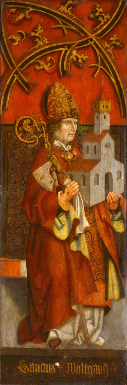 Aziz Wolfgang, c.1500-1525 (panel üzerine yağlıboya) by Tyrolean School