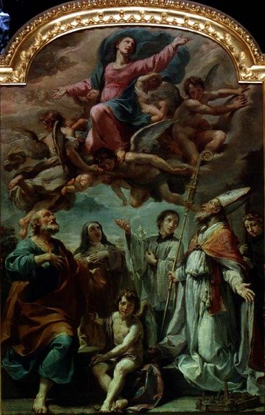 Azizler ile Zafer Madonna by Ubaldo Gandolfi
