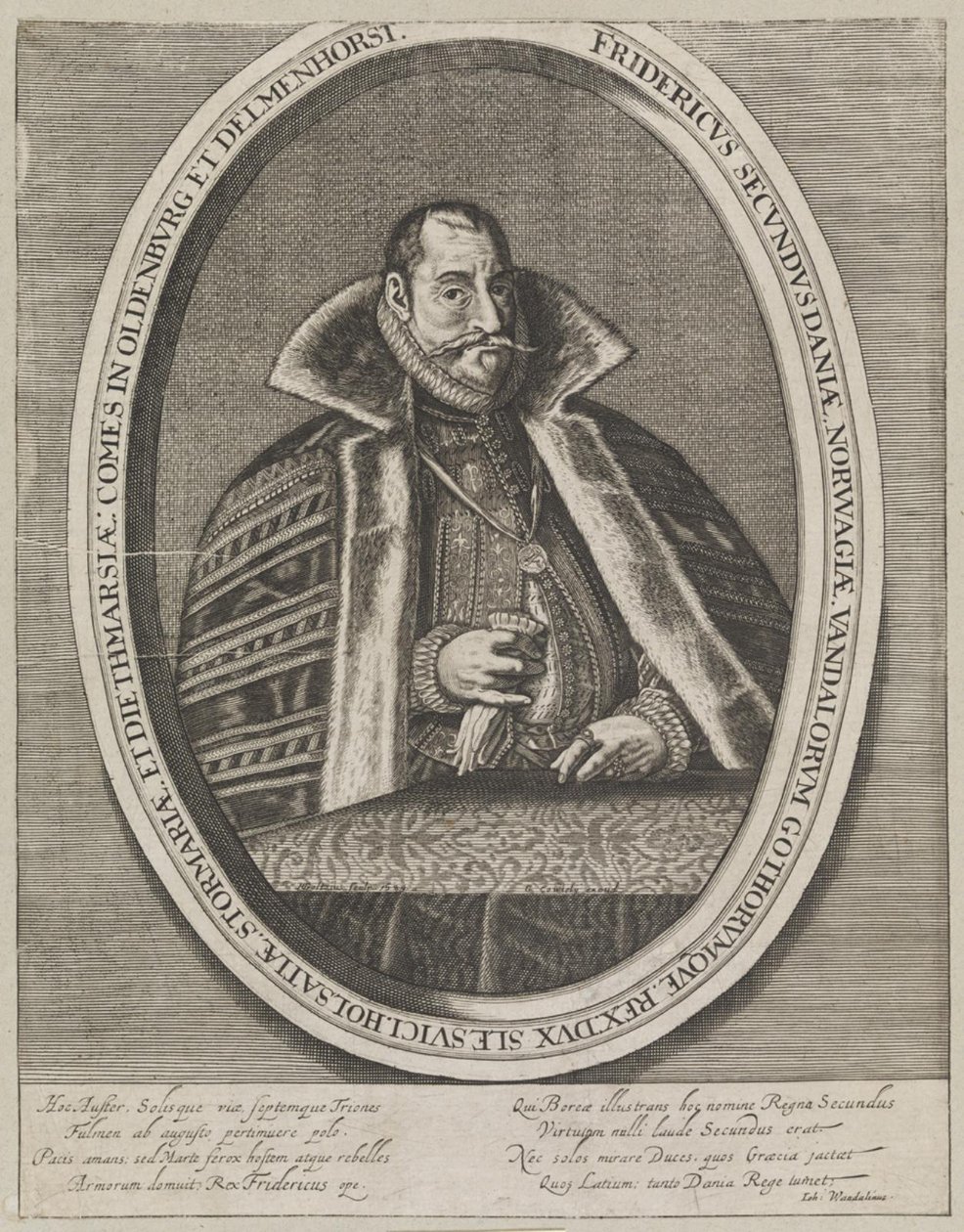 Frederic II, Danimarka Kralı ve Norveç by Ubekendt 1600 tallet