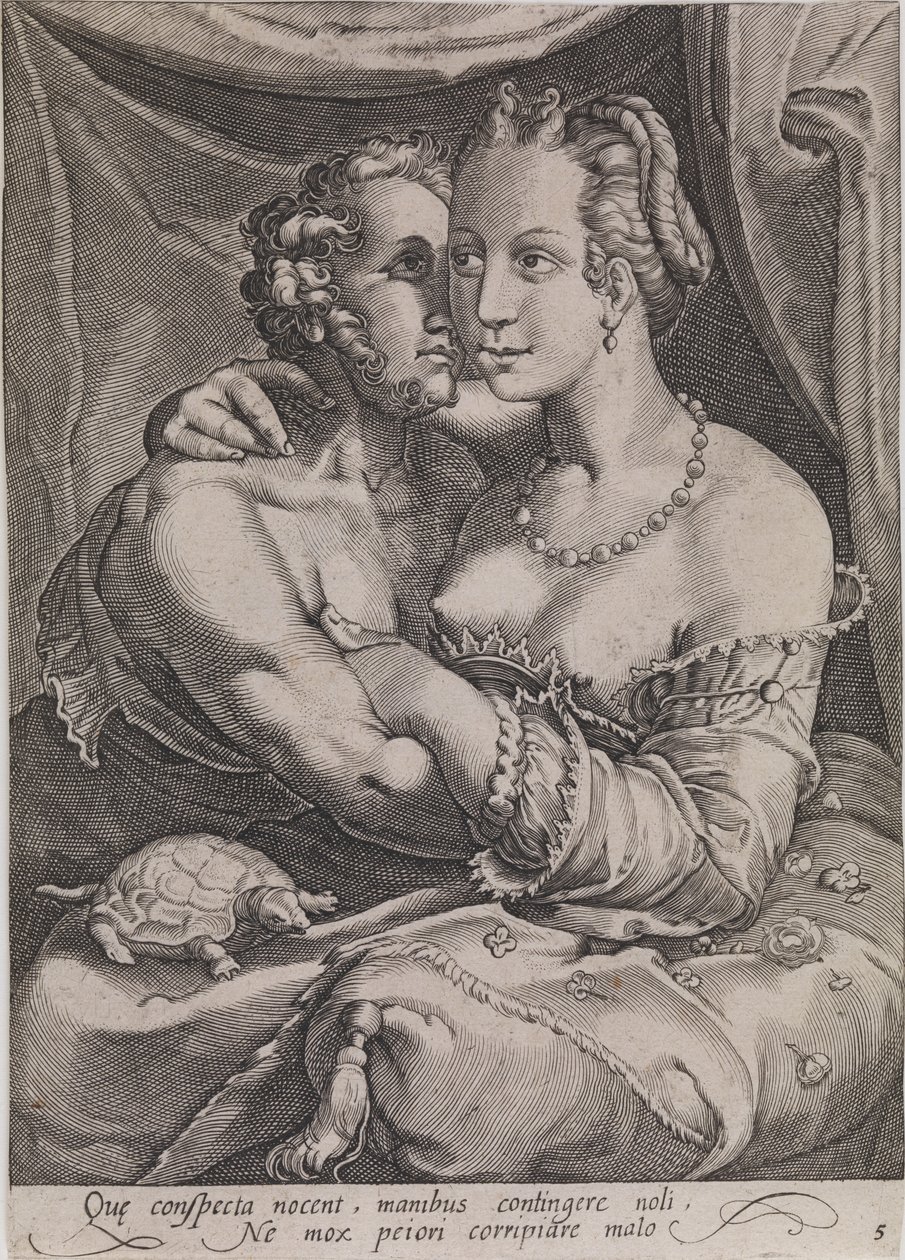 Dokunmak by Ubekendt efter Jan Saenredam efter Hendrick Goltzius