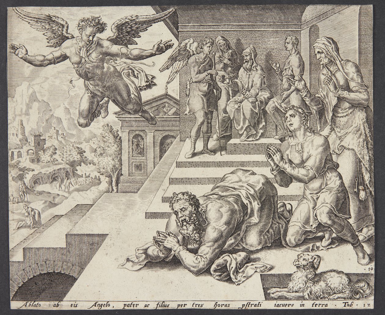 meleğin gidişi by Ubekendt efter Maarten van Heemskerck