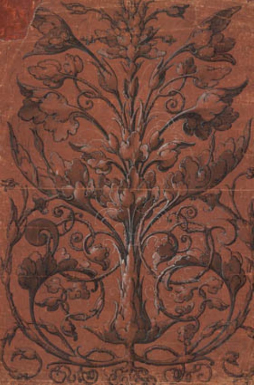 Simetrik bitki süsleme by Ubekendt tysk 1520