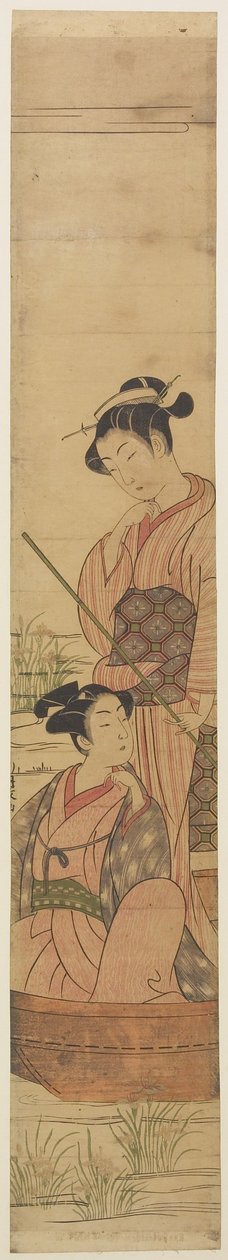 Ayın Altında Teknede Genç Çift, c.1770-72 by Uchimasa