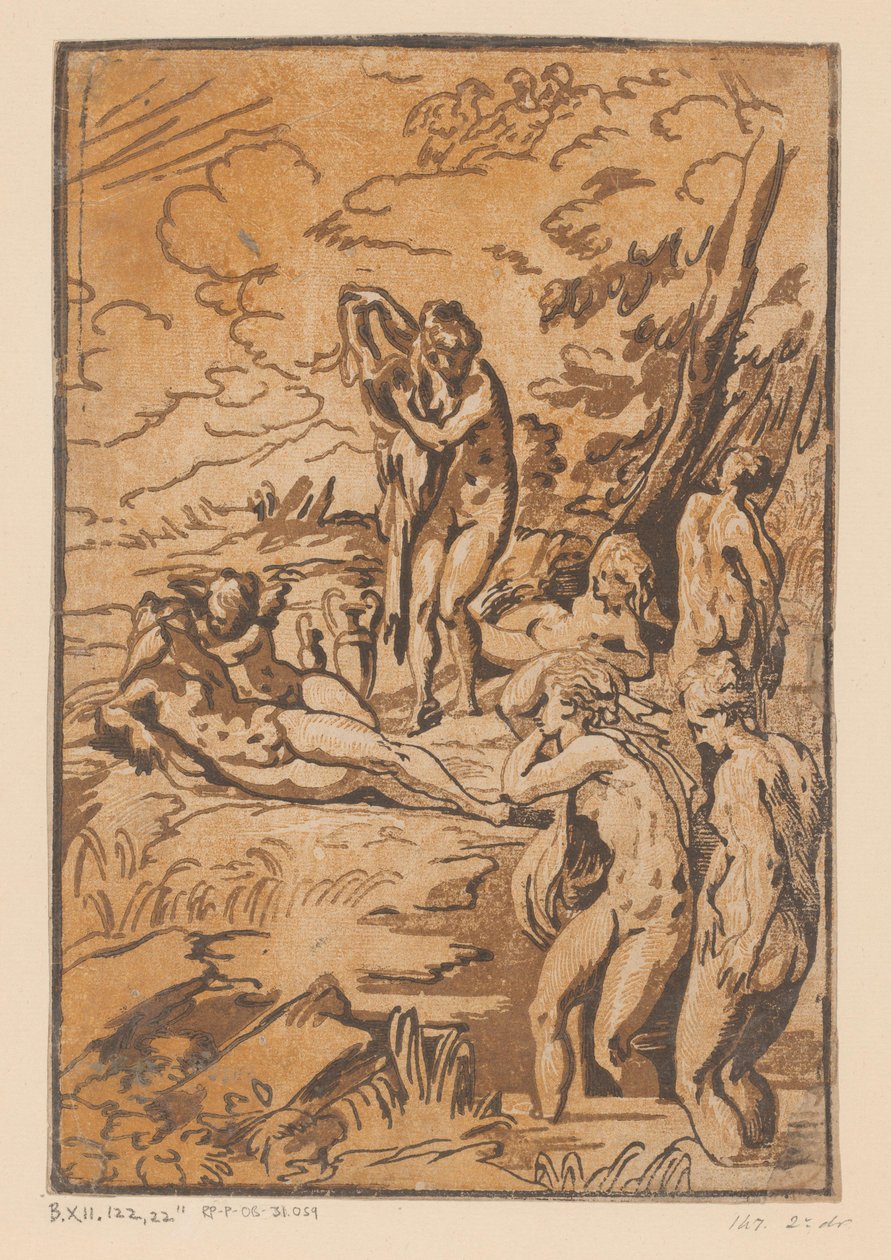 banyo perileri by Ugo da Carpi (possibly)