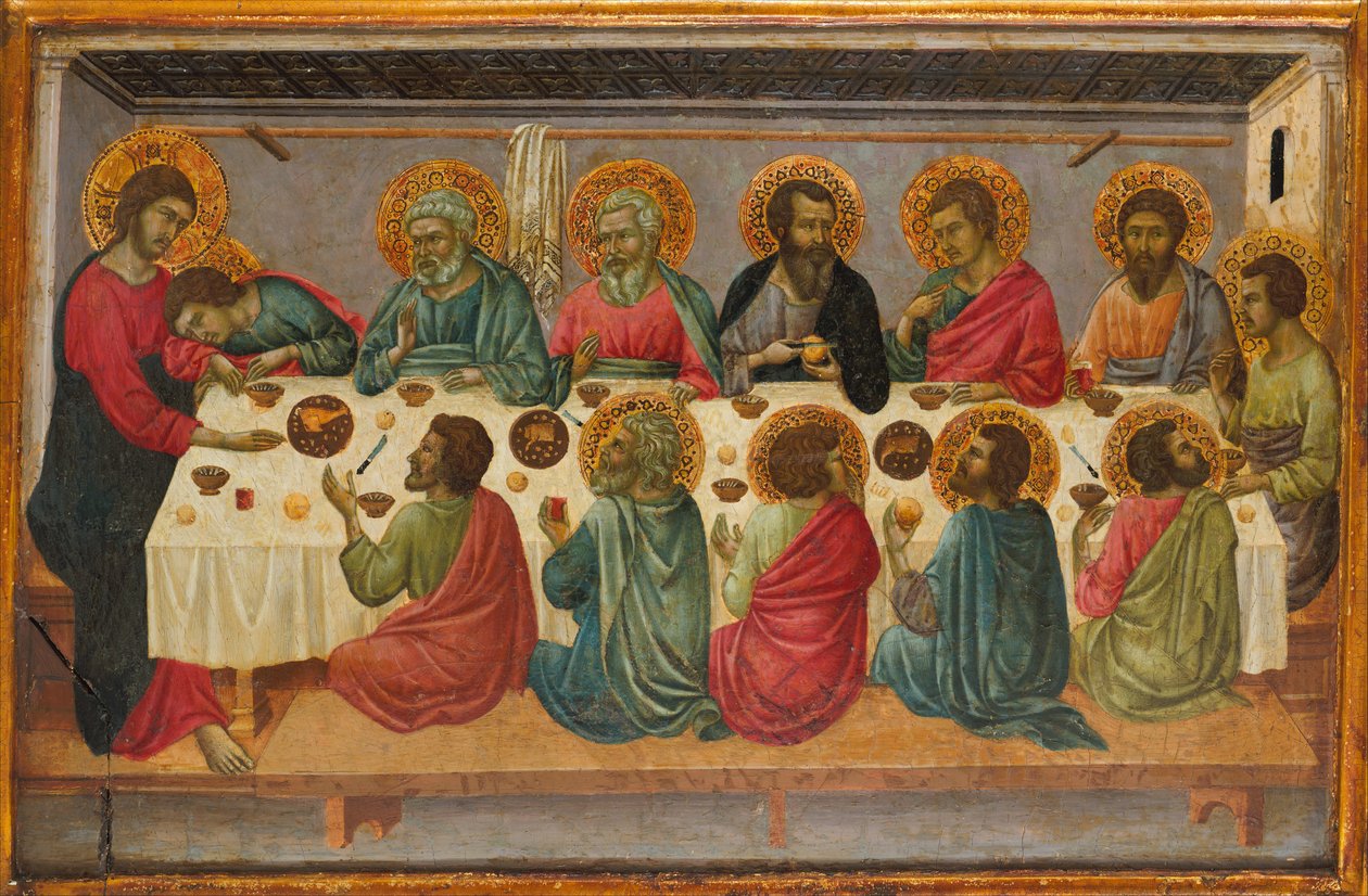 Son Akşam Yemeği, ca. 1325-30. by Ugolino da Siena