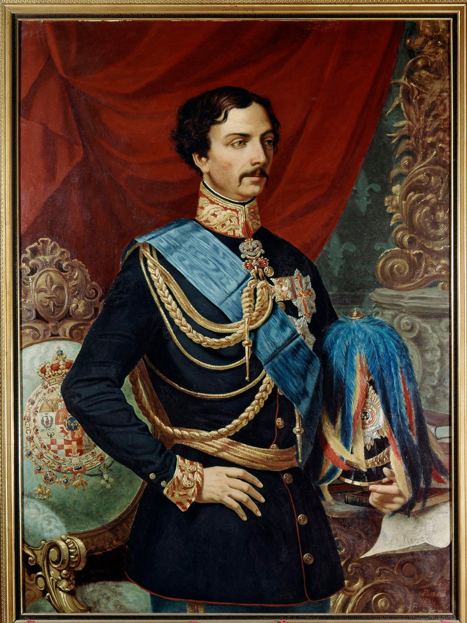 Bourbon Parma Charles (1799 -1883), Parma Dükü - Bourbon Charles III (1823 - 1854) 19. yüzyıl (tuval üzerine yağlı boya) by Ulisse Passani