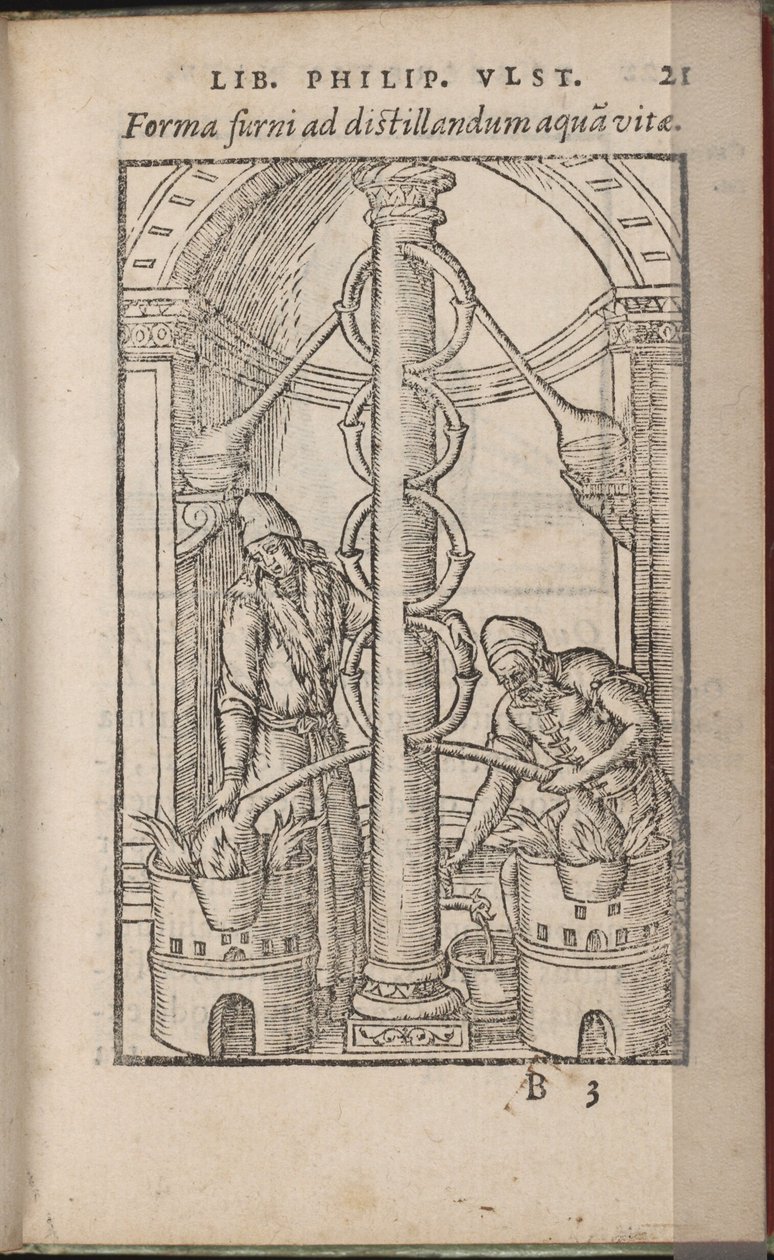 Simya aparatı Kimden: Doğanın Sırları Kitabı, 1556-1557 by Ulstadius