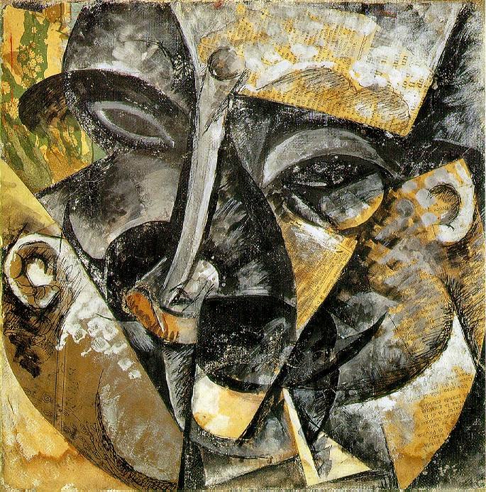 Bir Erkek Kafasının Dinamizmi by Umberto Boccioni