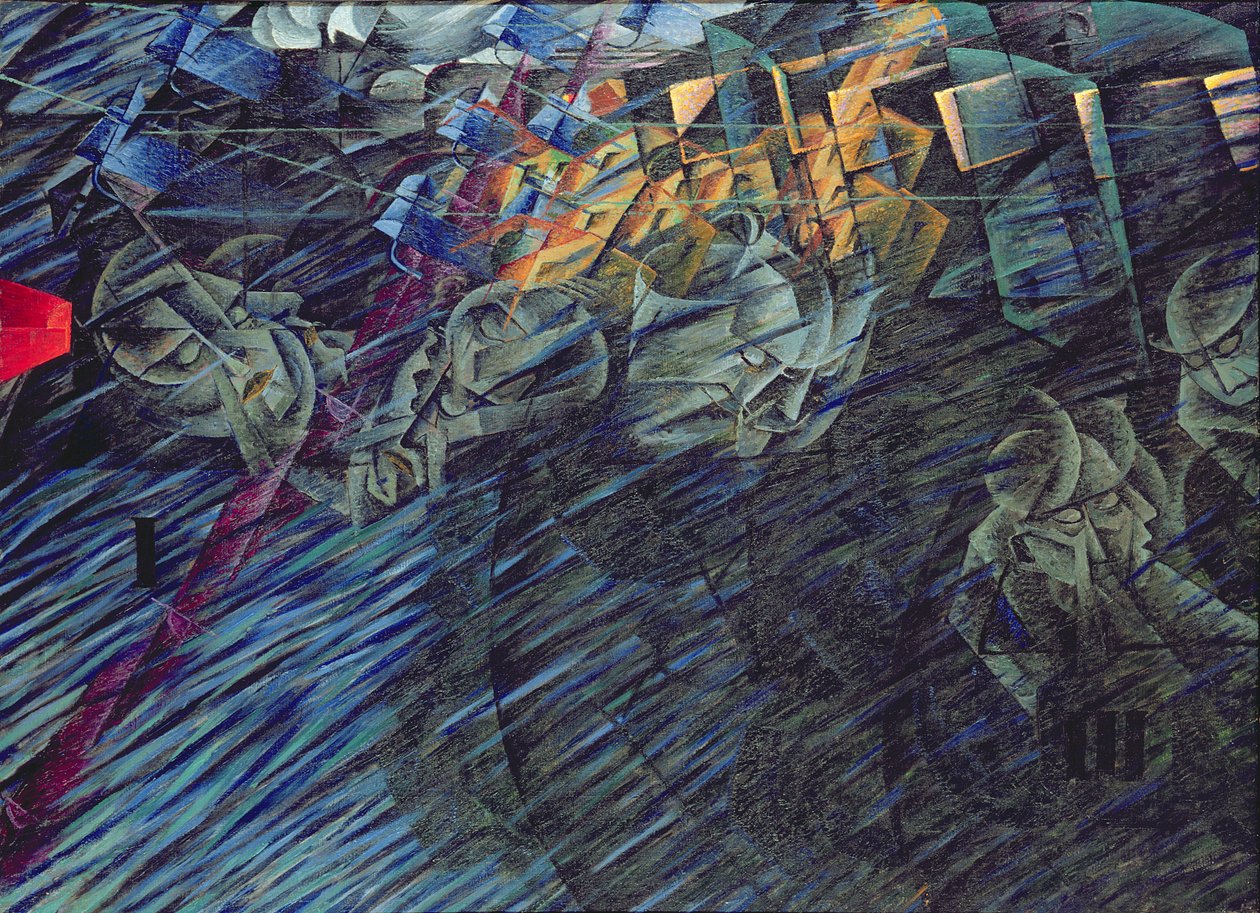 Zihin Halleri: Gidenler, 1911 by Umberto Boccioni