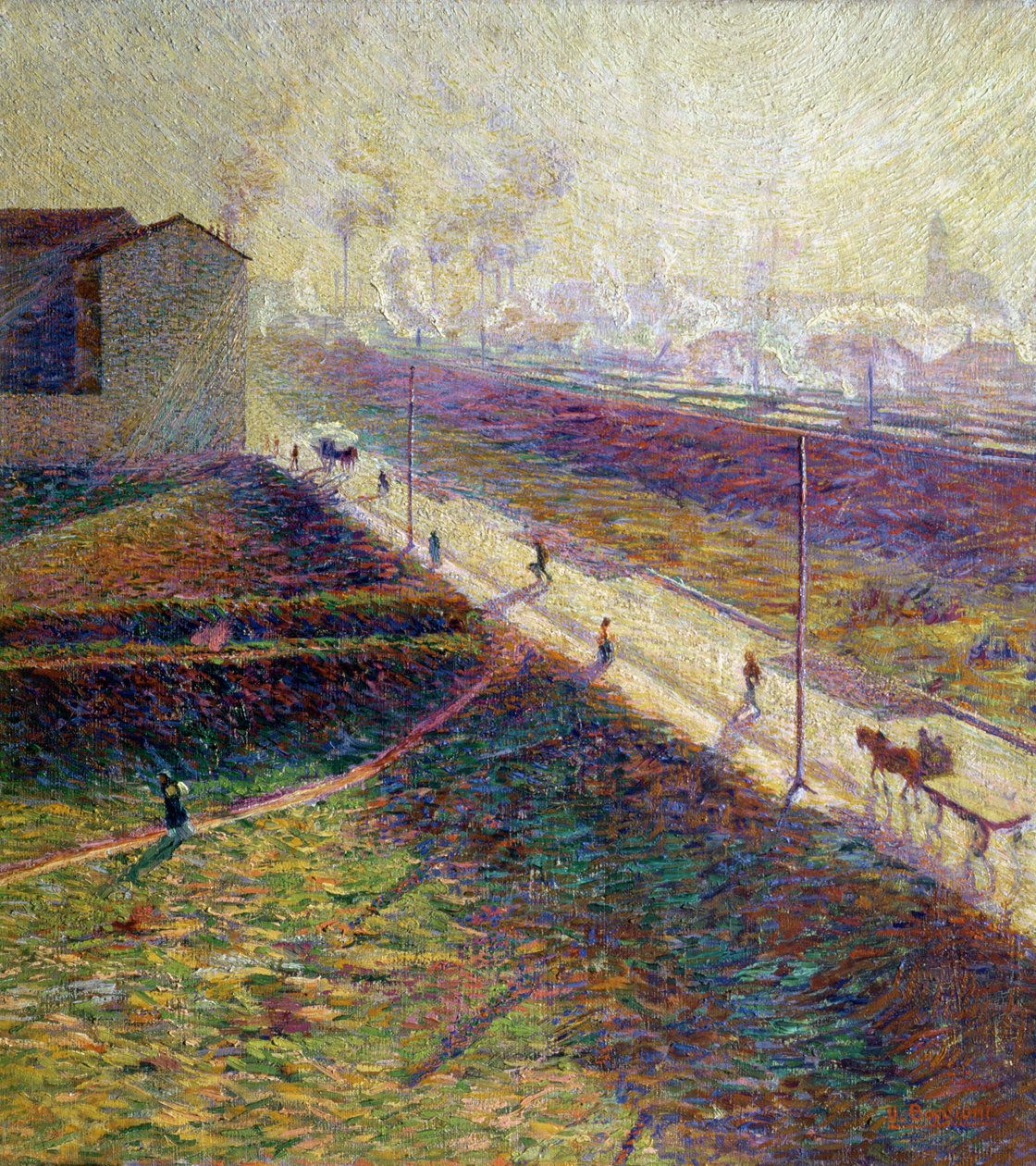 Sabah, 1909 (panel) by Umberto Boccioni