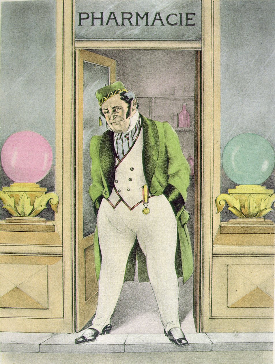 Eczacı Homais, Gibert Jeune tarafından yayınlanan Gustave Flaubert (1821-80) tarafından 