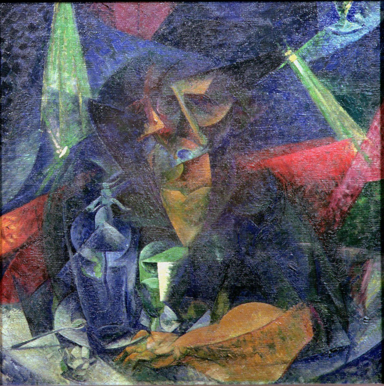 Kadın Figürlü Kompozisyon by Umberto Boccioni