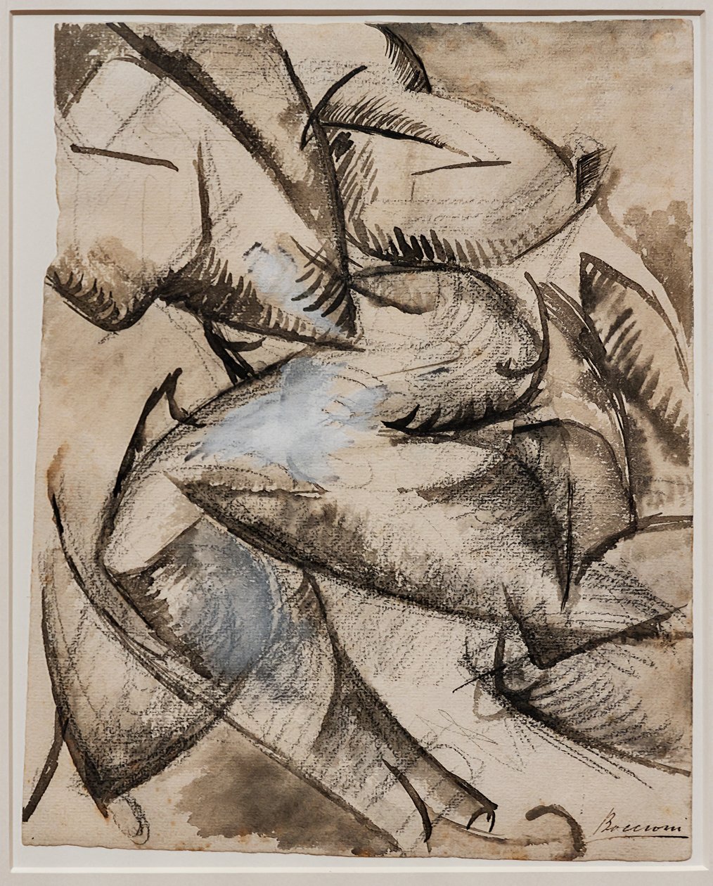İnsan formlarını hareket halinde tutmak istiyorum (Kaslar hareket halinde) by Umberto Boccioni