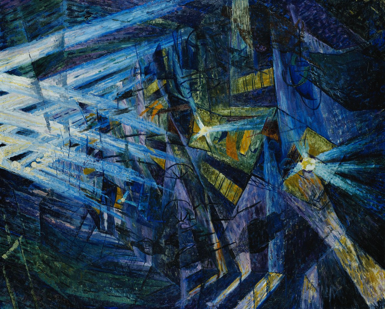 Bir Yolun Kuvvetleri, 1911 by Umberto Boccioni