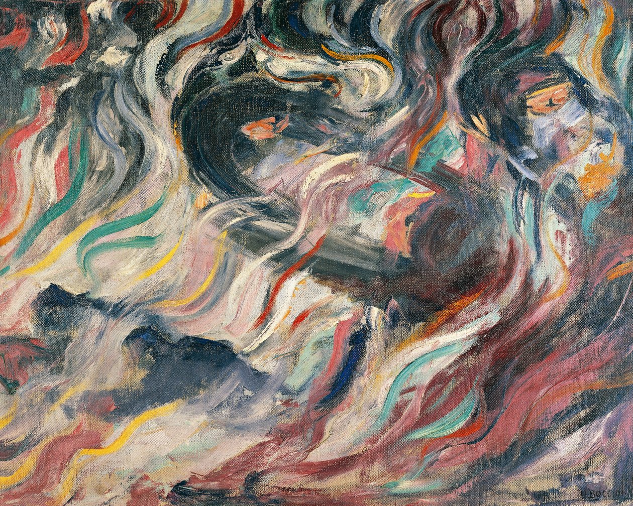 Ruh halleri: vedalar, Umberto Boccioni (1882-1916), detay by Umberto Boccioni