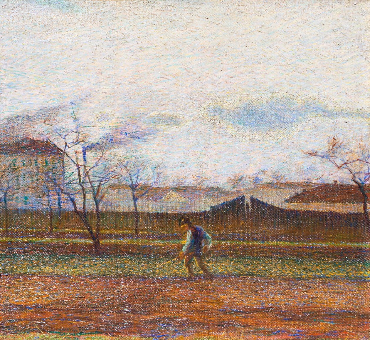çalışan köylü by Umberto Boccioni