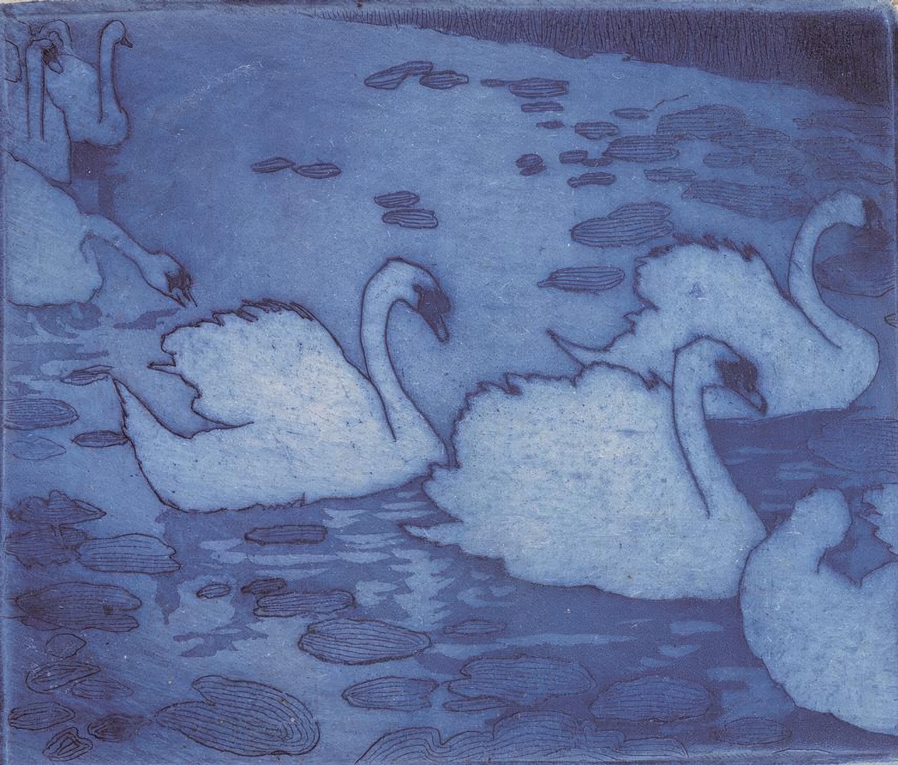 Kuğular by Umberto Boccioni