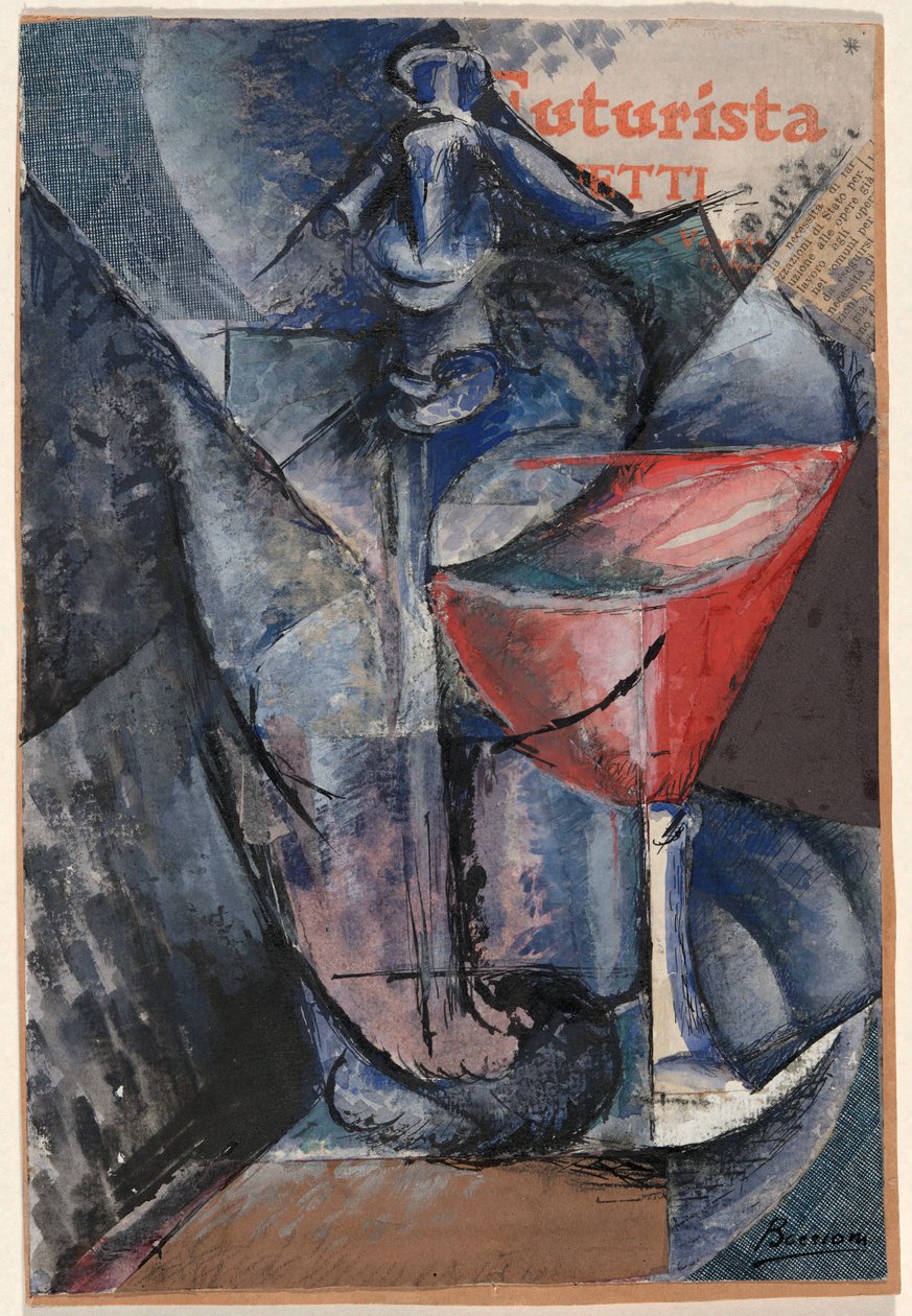 Natürmort: Cam ve Sifon by Umberto Boccioni