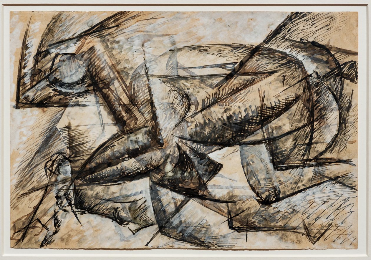 Bir Bisikletçinin Dinamizmi İçin Çalışmalar by Umberto Boccioni