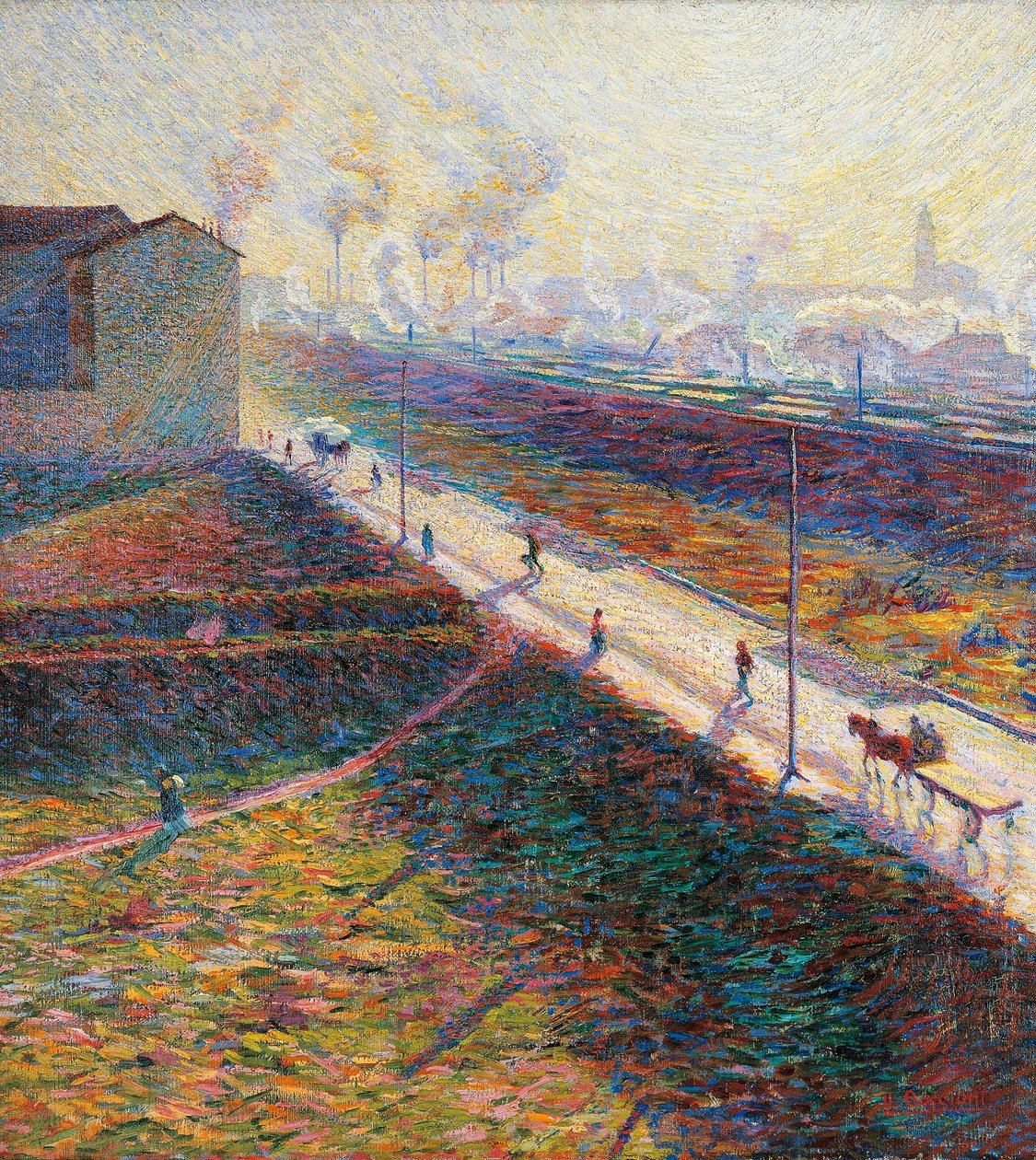 Sabah, Umberto Boccioni (1882-1916), tuval üzerine yağlı boya, 60x55 cm by Umberto Boccioni