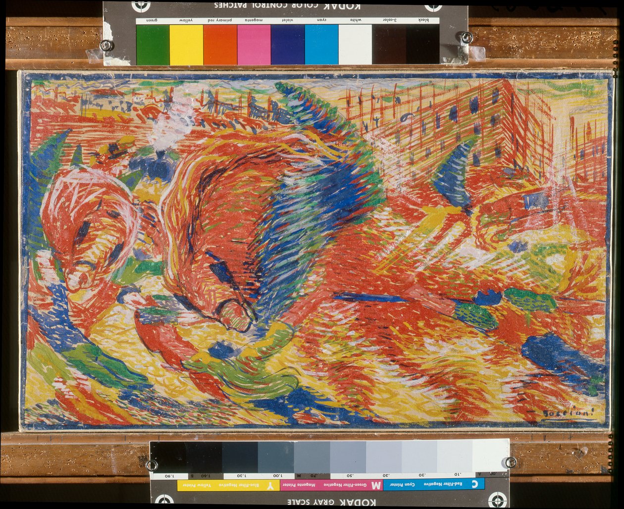 şehir yükselir by Umberto Boccioni
