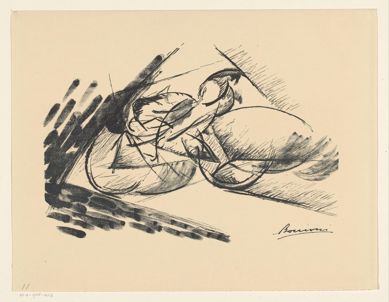 İsimsiz (Hız) by Umberto Boccioni