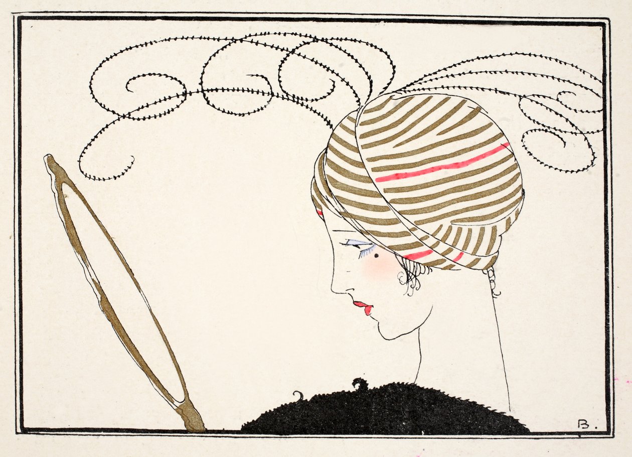 Paris Elegance (kalıp baskısı) by Umberto Brunelleschi