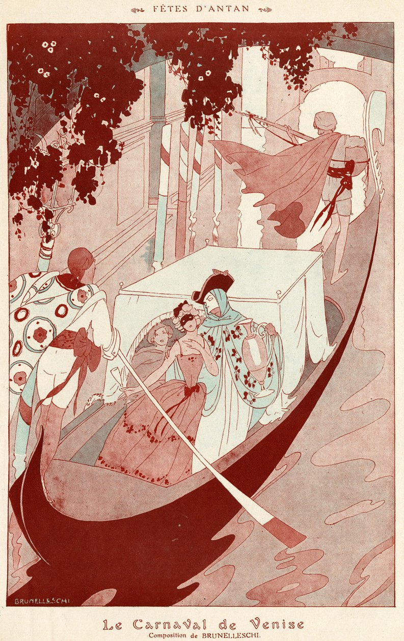 Venedik Karnavalı by Umberto Brunelleschi