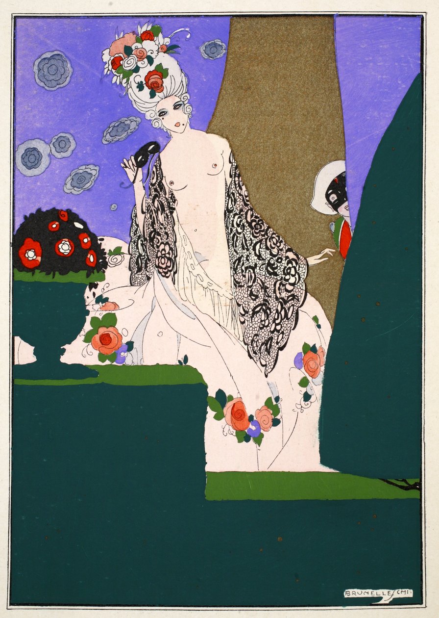 Meraklı Harlequin by Umberto Brunelleschi