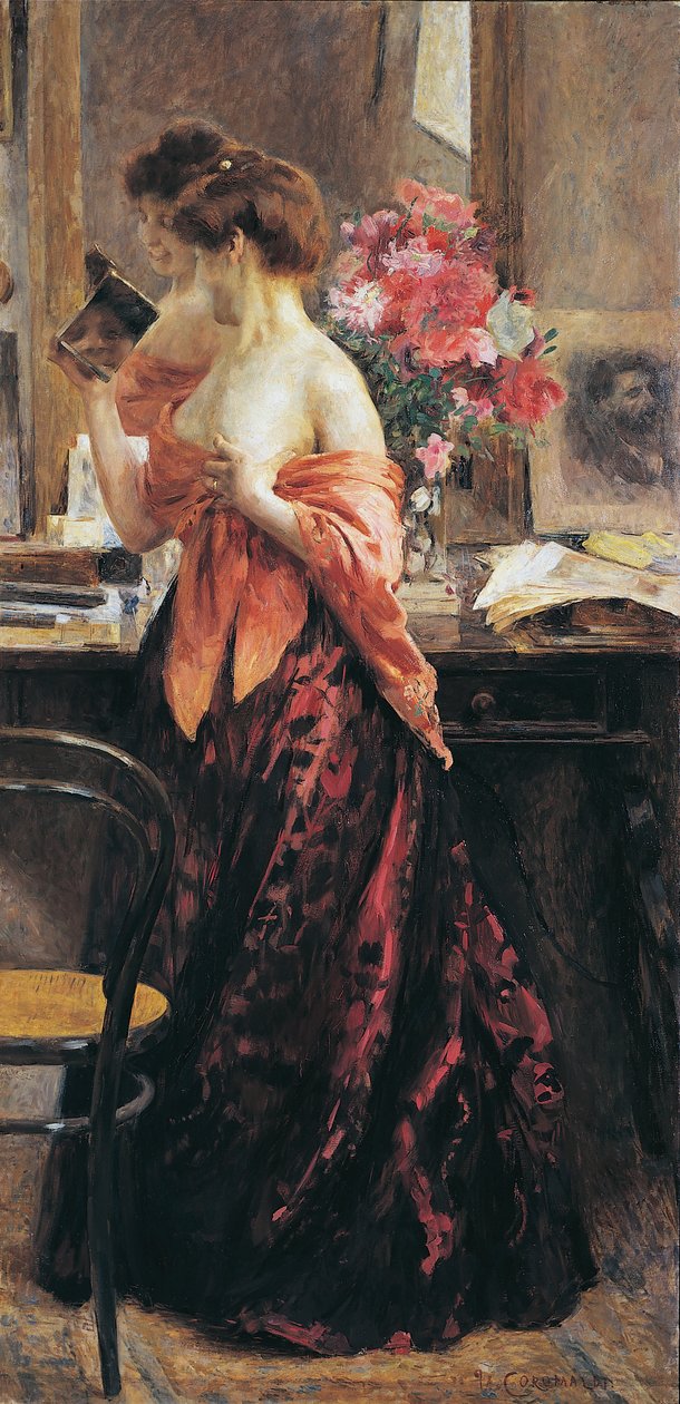ayna ve kadın by Umberto Coromaldi