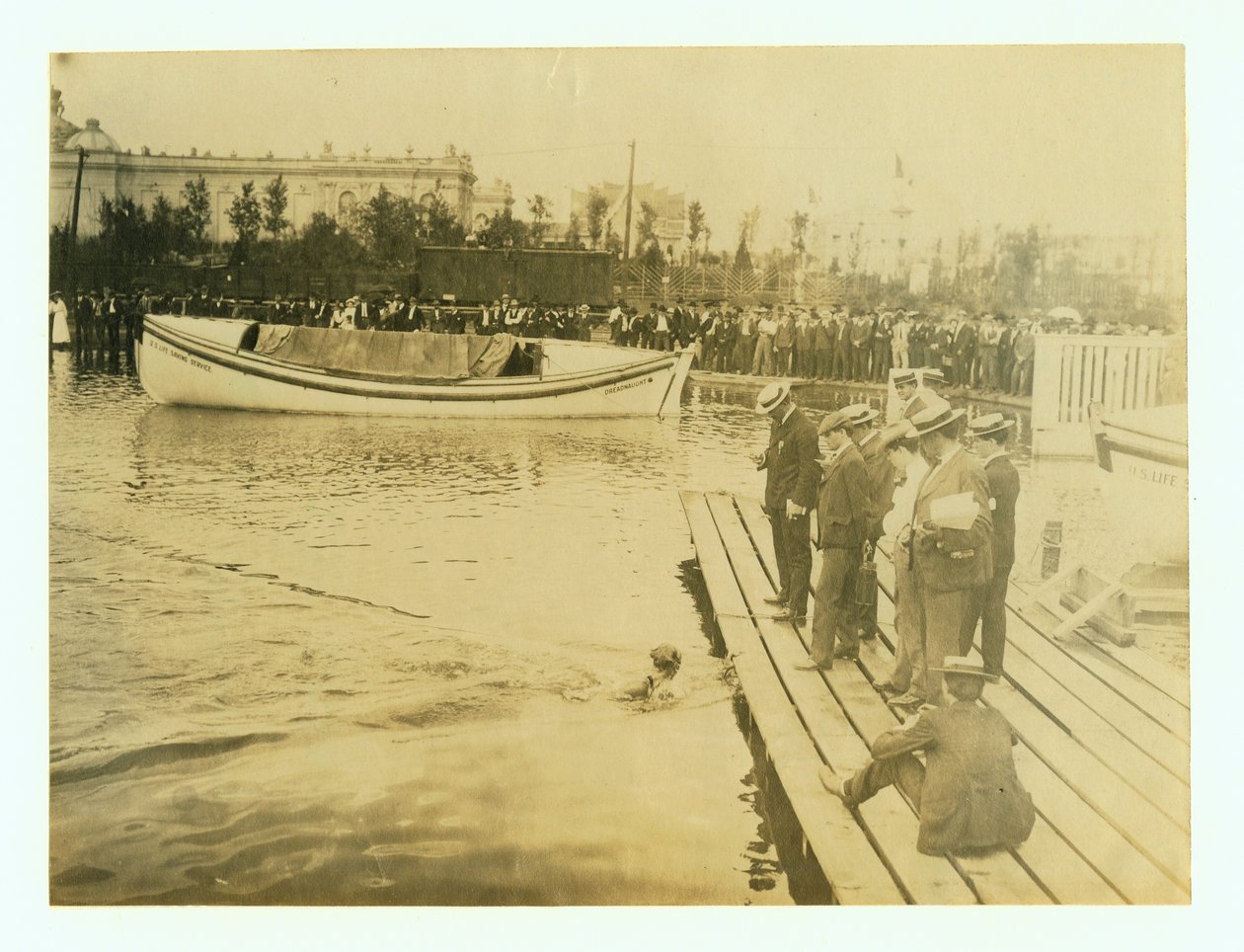 1904 Olimpiyatları- 440 yarda yüzmeyi kazanan New York Athletic Club Daniels by Unbekannt Unbekannt