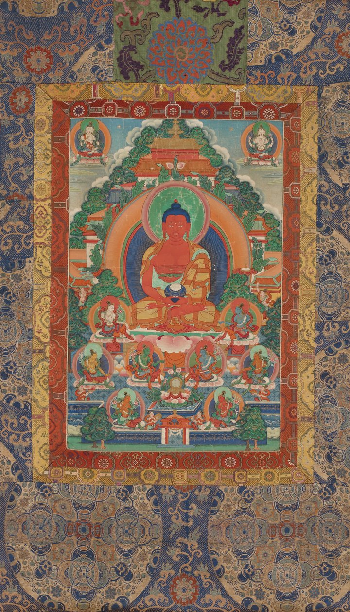 Sukhavati Saf Topraklarda Amitabha by Unbekannt Unbekannt