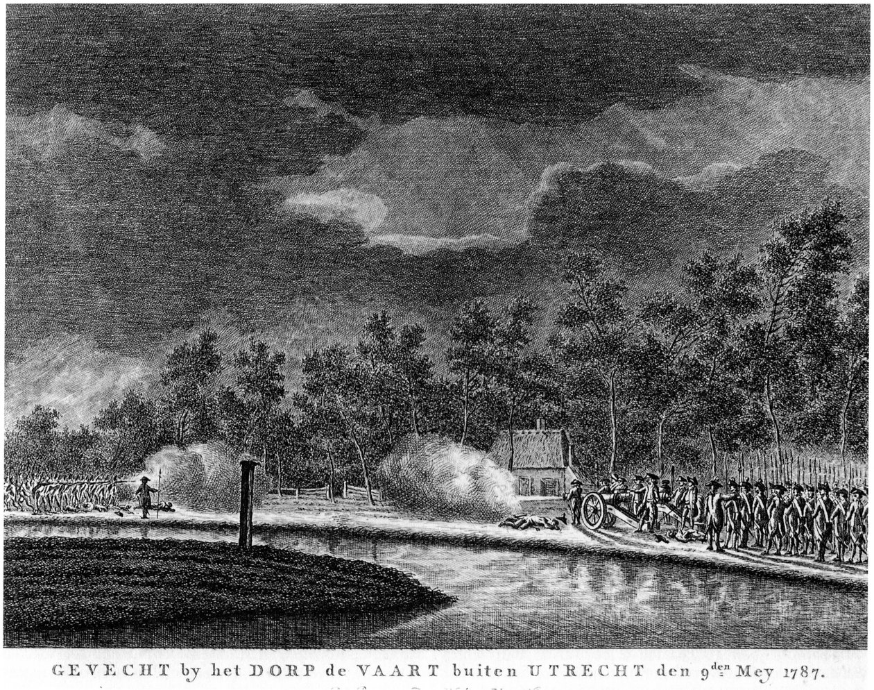 Vreeswijk yakınlarında savaş, 1787 by Unbekannt Unbekannt