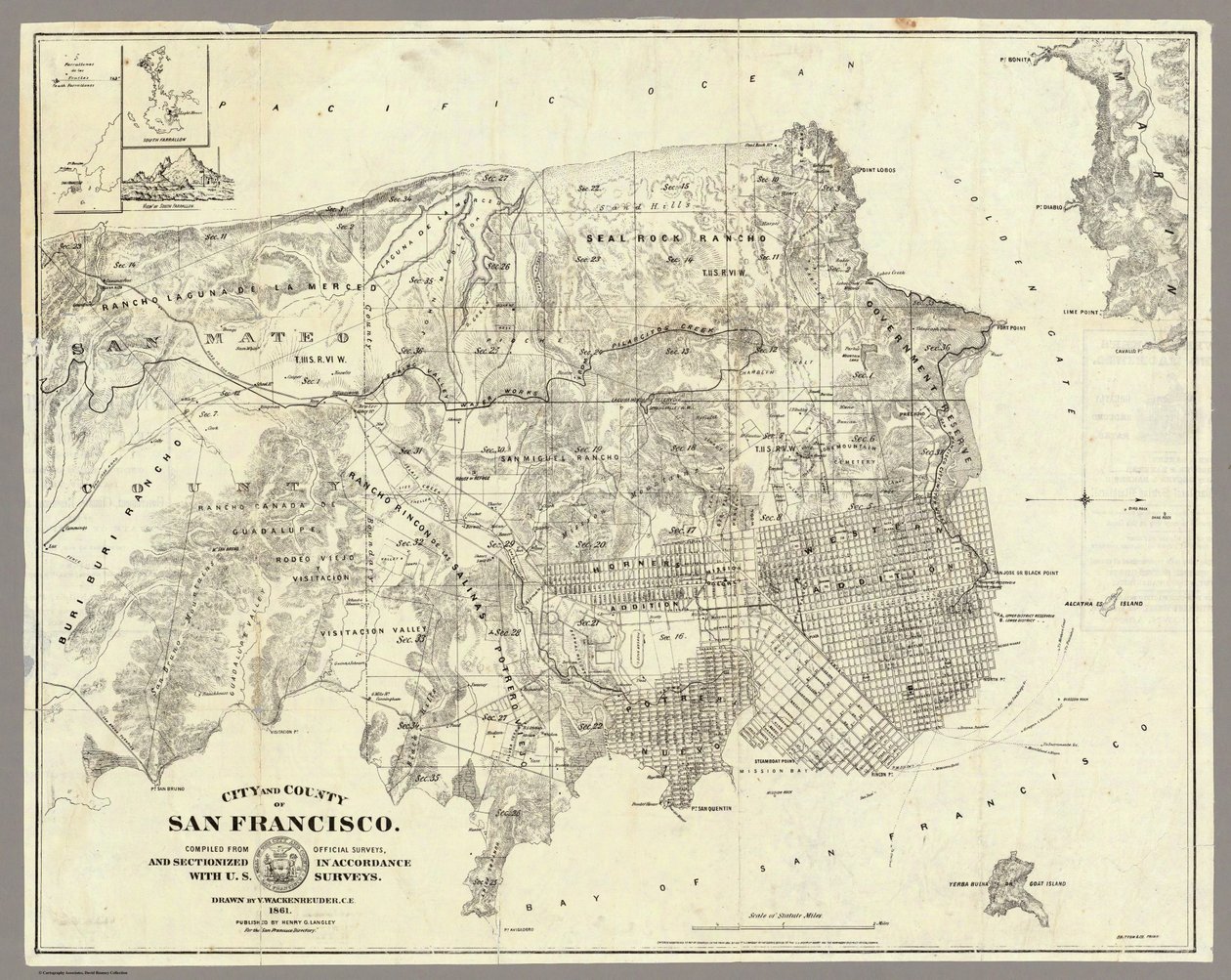 San Francisco Şehri - 1861 by Unbekannt Unbekannt