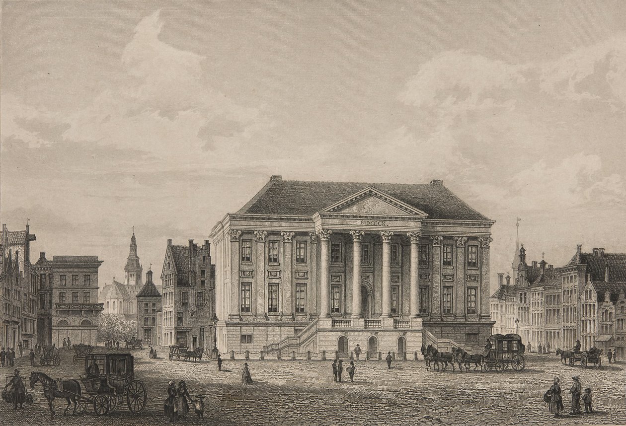 1858 yılında Groningen Grote Markt by Unbekannt Unbekannt