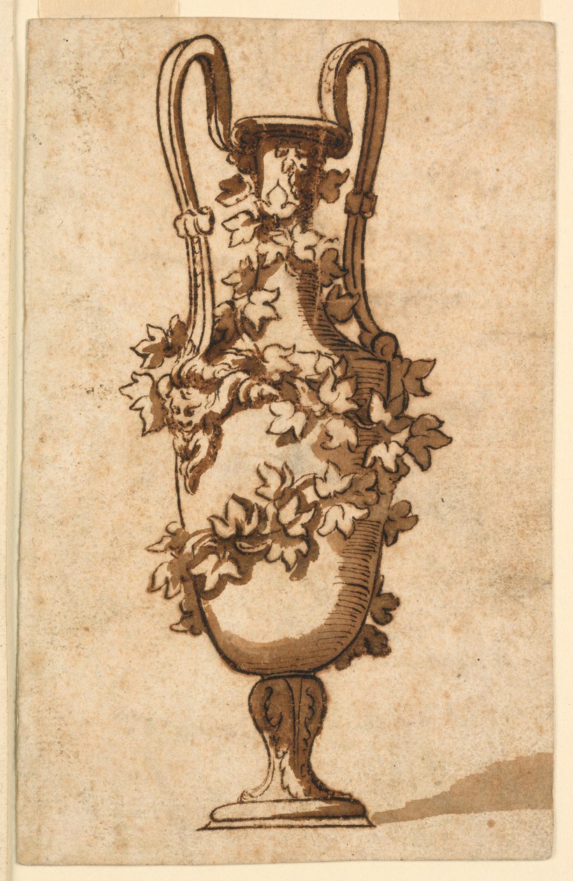 Çizim, Dekoratif Vazo Tasarımı, 1750–1800 by Unbekannt Unbekannt