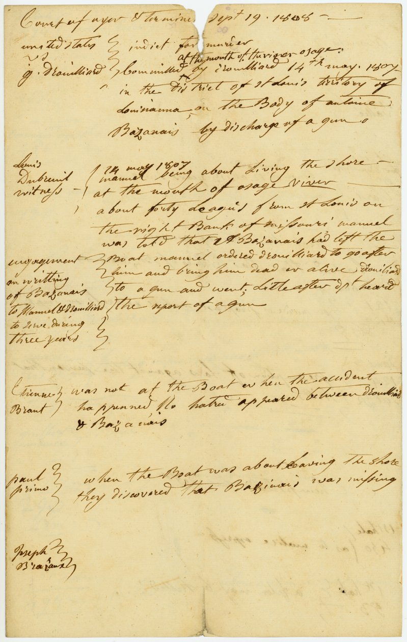 Drouillard, 14 Mayıs 1807
