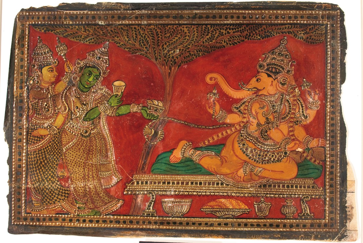 Ganesha ve İki Görevlisi by Unbekannt Unbekannt