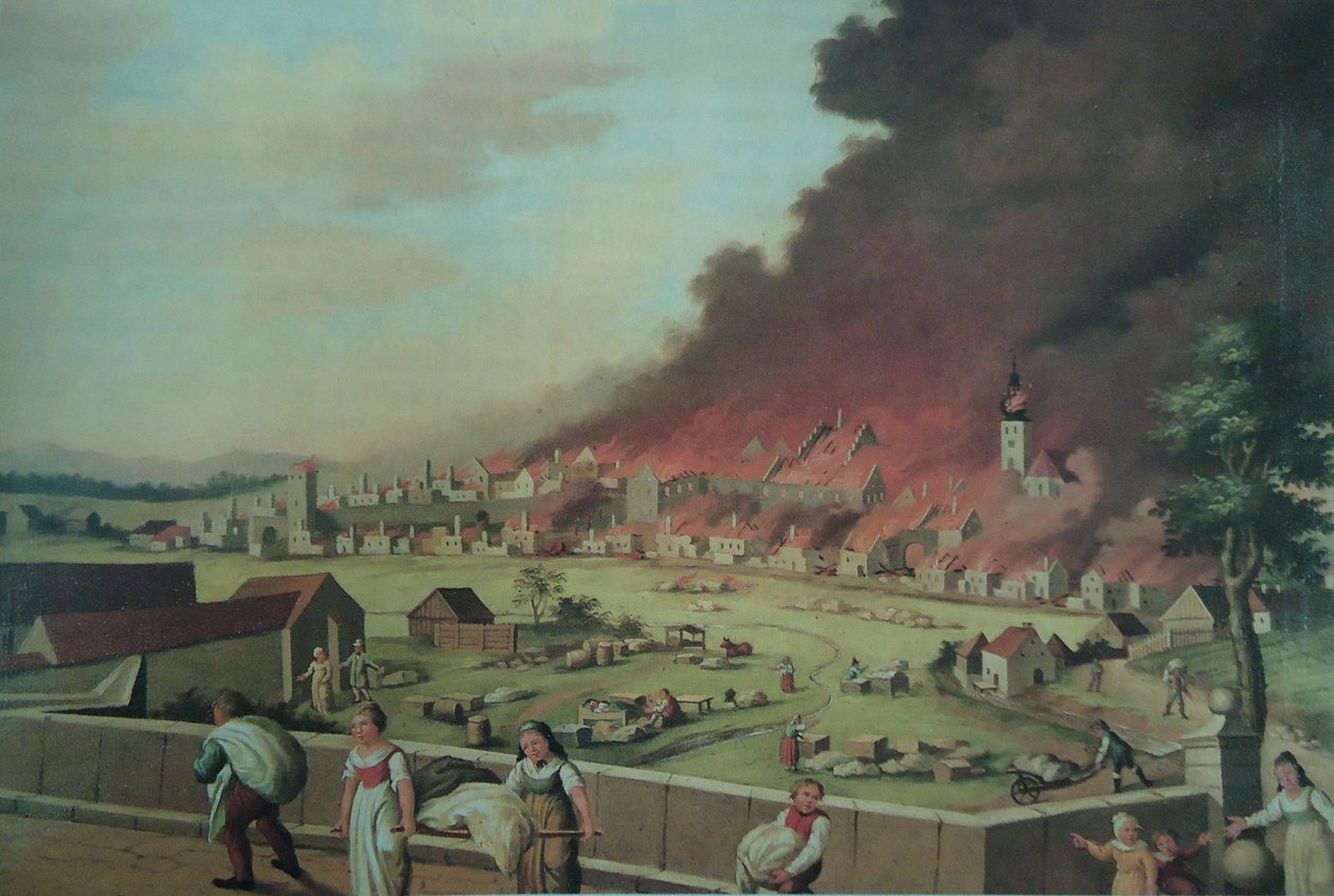 Büyük Tirschenreuth Yangını 1814 by Unbekannt Unbekannt
