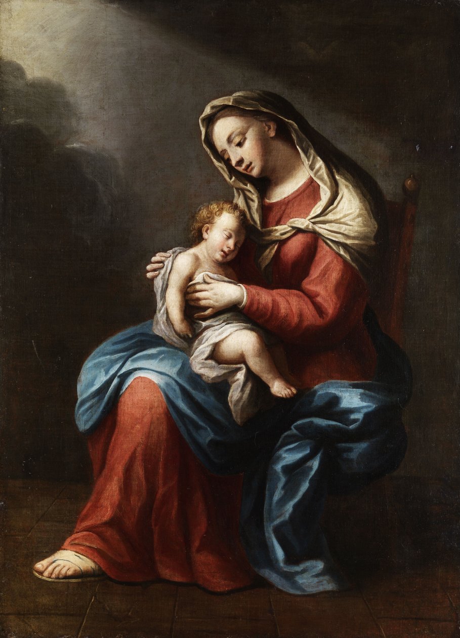 madonna ve çocuk by Unbekannt Unbekannt