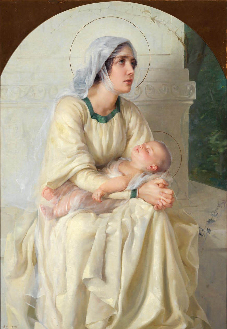 madonna ve çocuk by Unbekannt Unbekannt