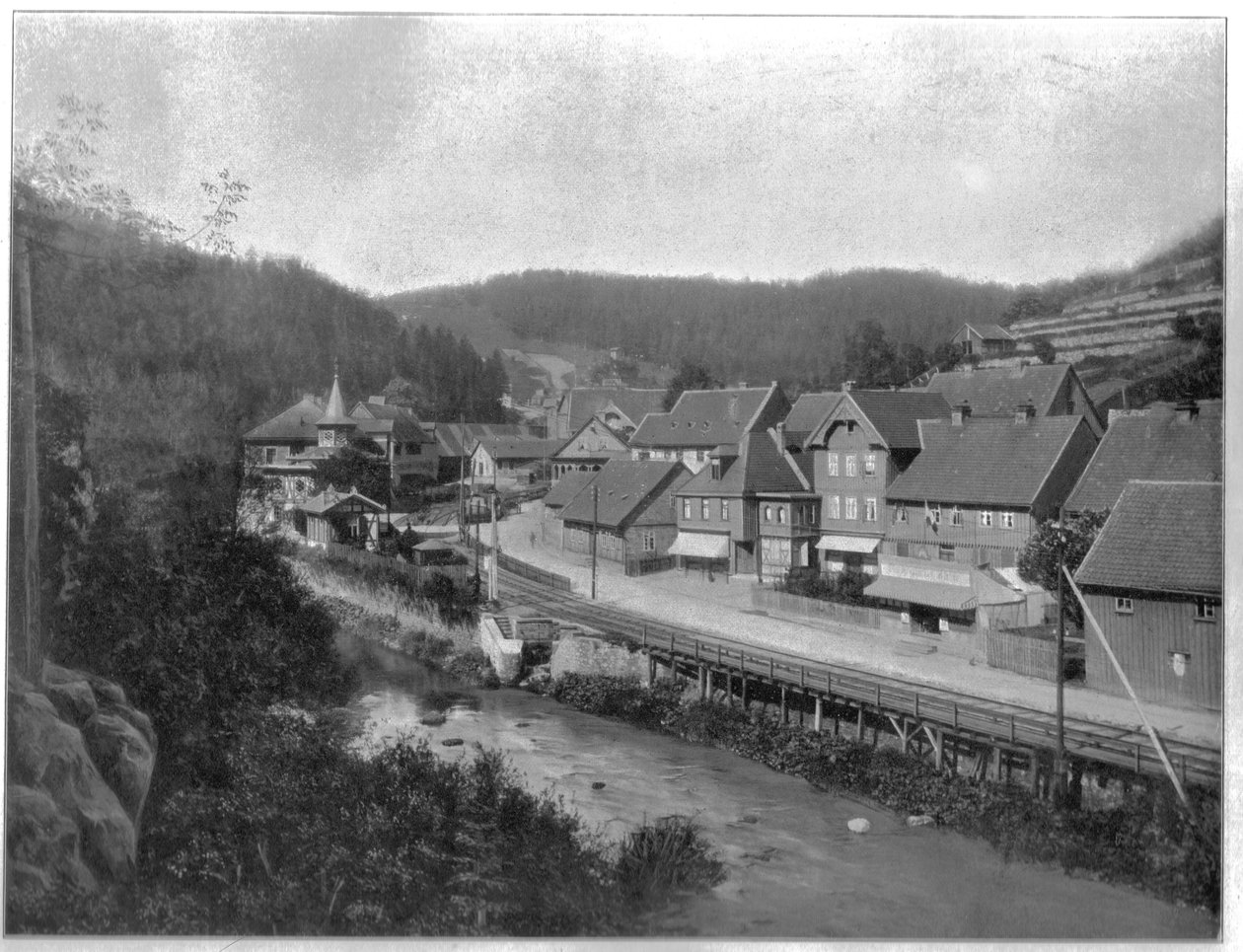 Rübeland şehir manzarası / Harz by Unbekannt Unbekannt