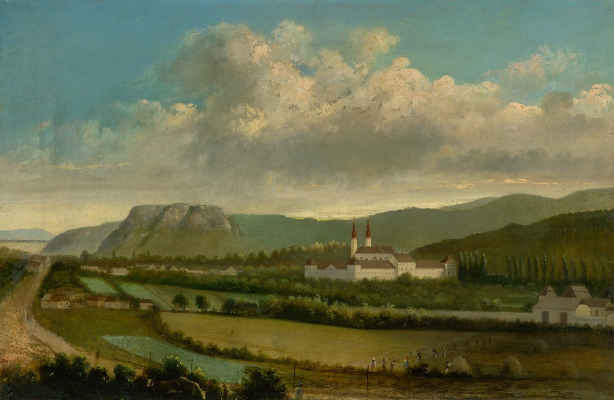 Ön planda manastır ile Jasov