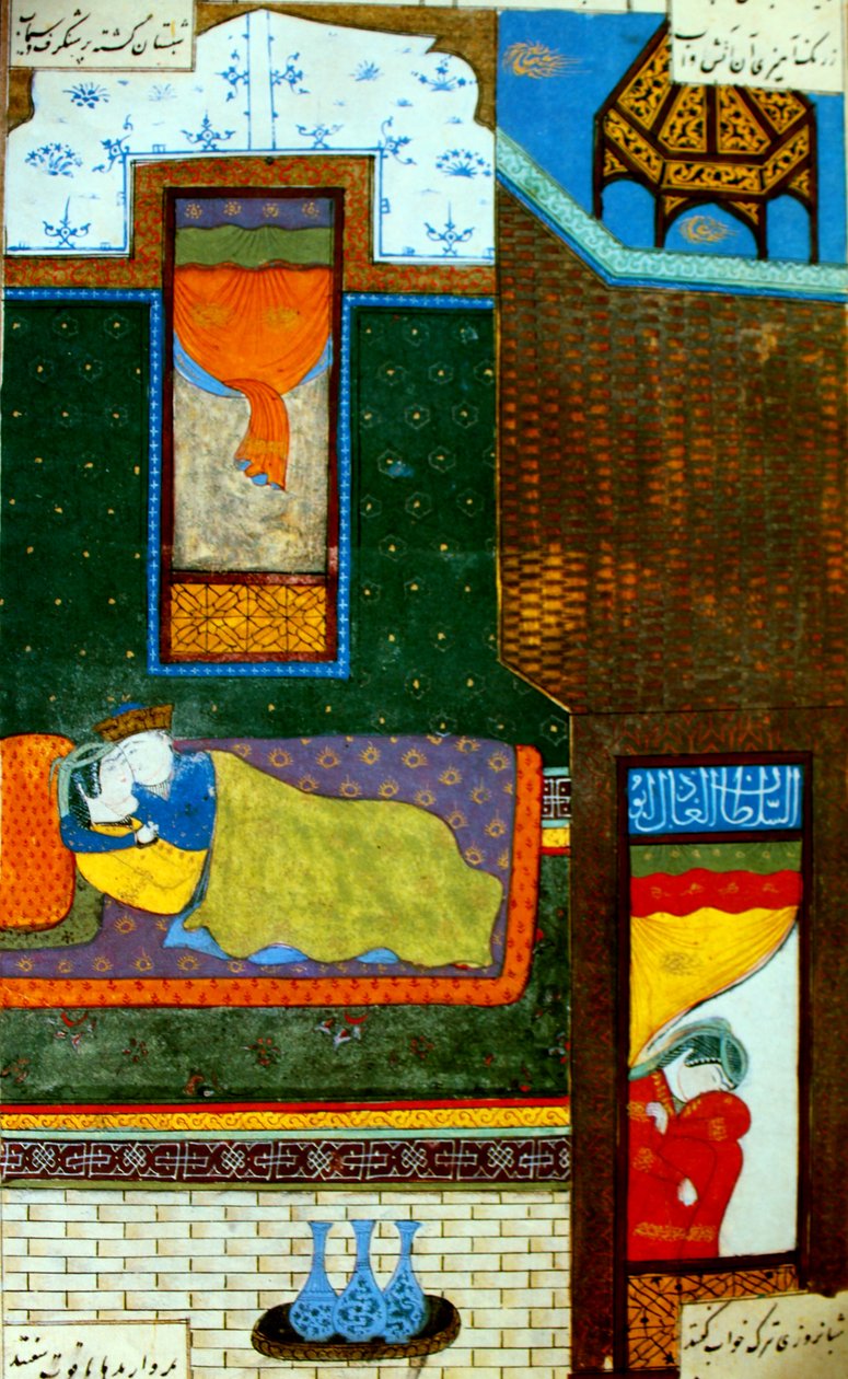 Khosrov ve Şirin tahtta by Unbekannt Unbekannt