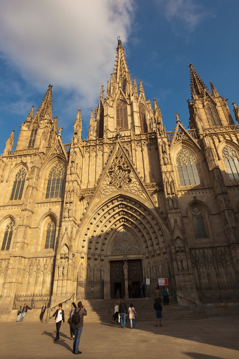Barselona, İspanya. Gotik katedral. by Unbekannt Unbekannt